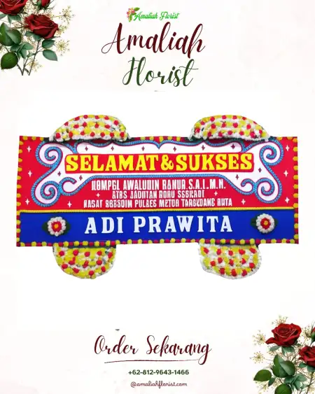 Papan Bunga Ucapan Selamat Sidorame Barat Ii
